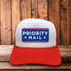 USPS Priority Mail Retro Snapback Mesh Trucker Hat