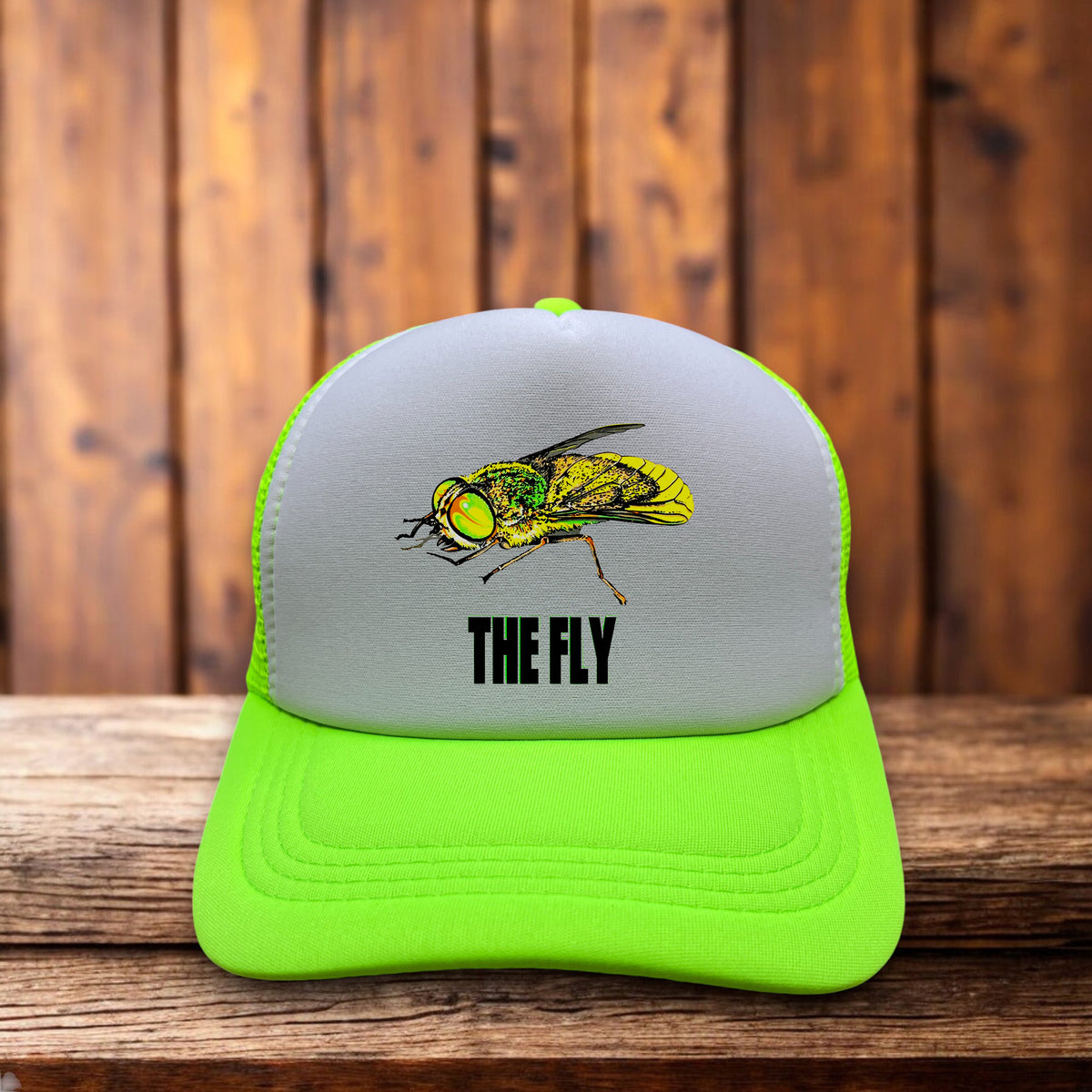 The Fly 1986 Jeff Goldblum Cult Horror Retro Trucker Hat Brundlefly snapback by Retro Roots Headwear
