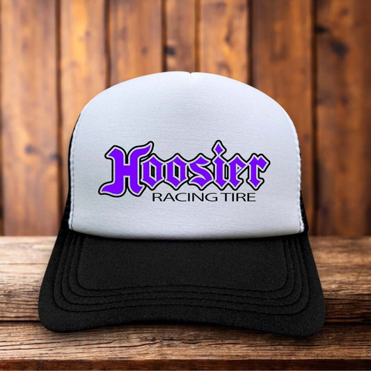 Hoosier Racing Tire Retro Trucker Hat vintage motorsports snapback by Retro Roots Headwear