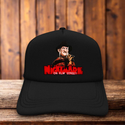 A Nightmare On Elm Street Freddy Krueger Retro Trucker Hat vintage horror snapback by Retro Roots Headwear

