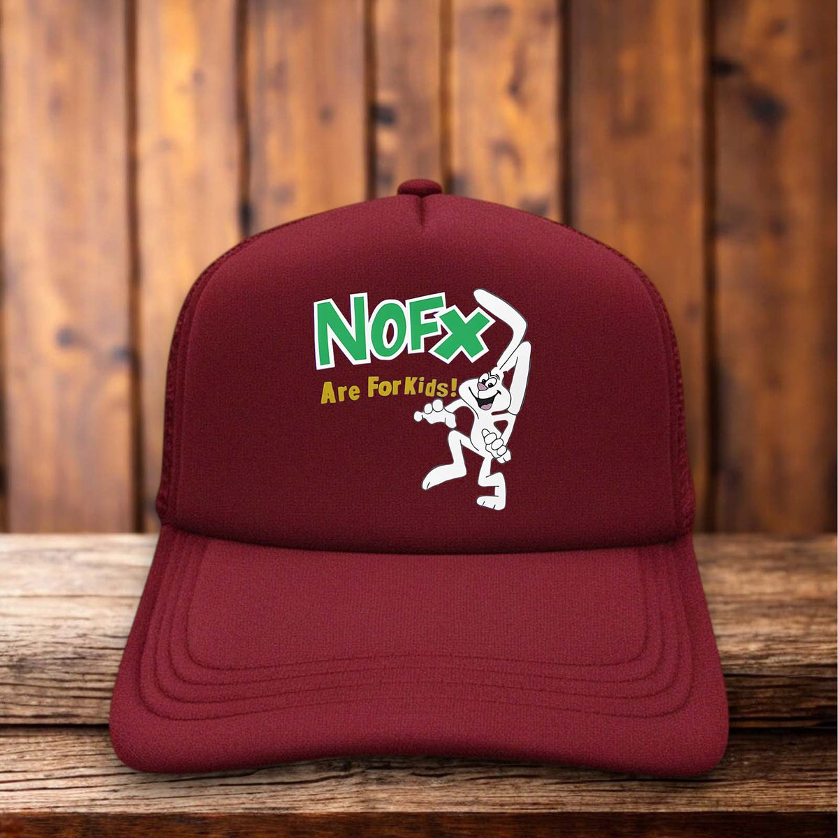 NOFX 80s Punk Rock Band Trucker Hat vintage punk snapback by Retro Roots Headwear