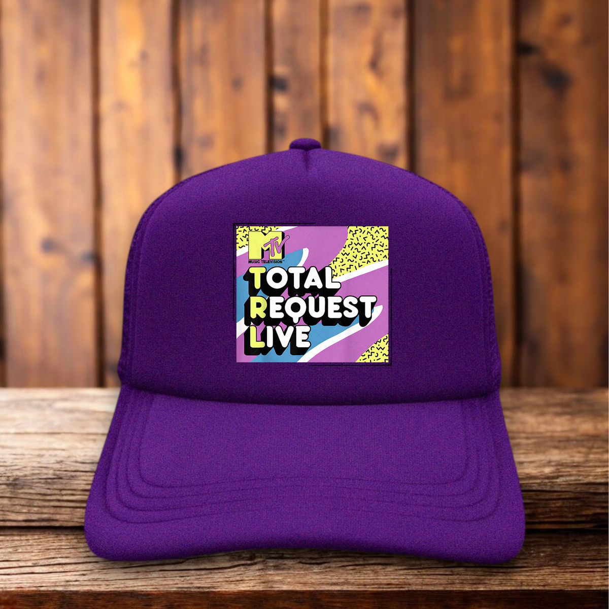 MTV TRL Total Request Live Carson Daly Retro Trucker Hat vintage pop culture snapback by Retro Roots Headwear
