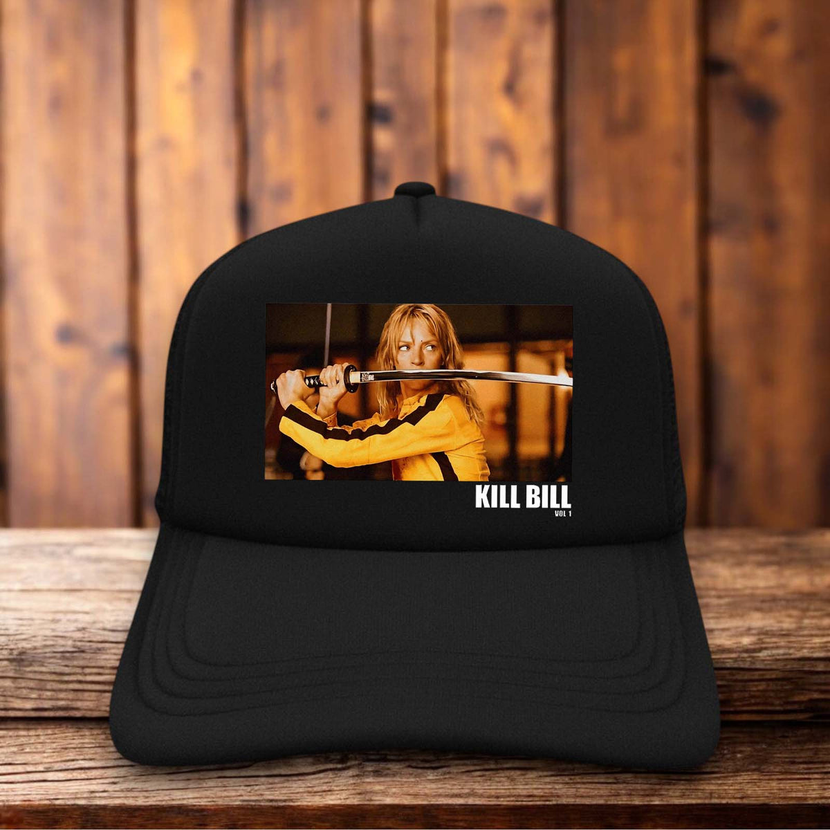 Kill Bill Volume 1 Retro Trucker Hat Tarantino action snapback by Retro Roots Headwear