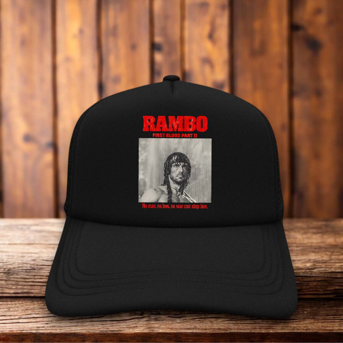 Rambo First Blood Part 2 Retro Hat 80s action snapback by Retro Roots Headwear