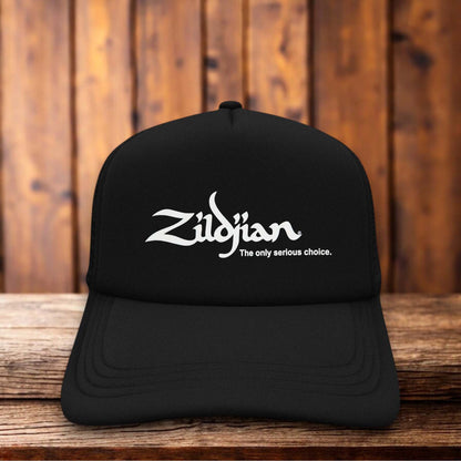 Zildjian Cymbals Retro Trucker Hat musical instrument snapback by Retro Roots Headwear