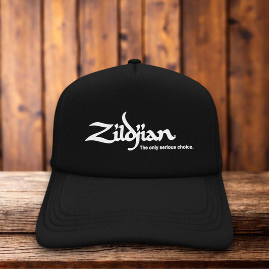 Zildjian Cymbals Retro Trucker Hat musical instrument snapback by Retro Roots Headwear