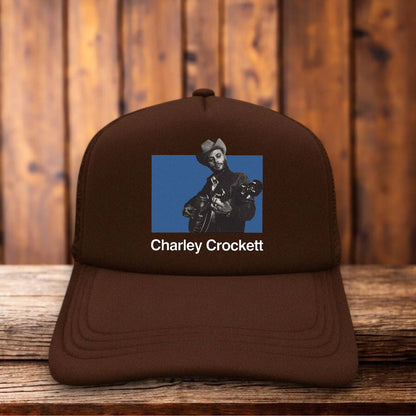 Charley Crockett Retro Trucker Hat country music vintage snapback by Retro Roots Headwear