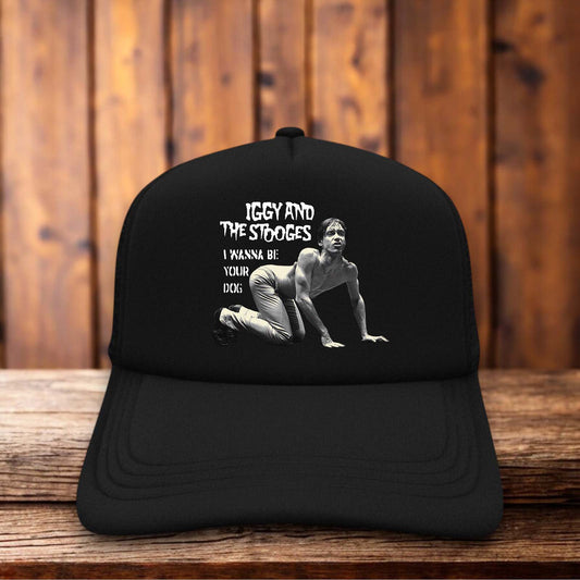 Iggy & The Stooges Retro Trucker Hat punk rock vintage snapback by Retro Roots Headwear