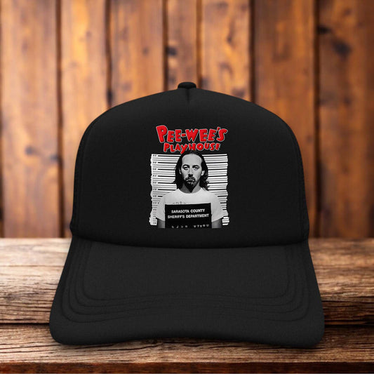 Pee Wee Herman 1991 Retro Trucker Hat vintage 90s pop culture design retro snapback by Retro Roots Headwear
