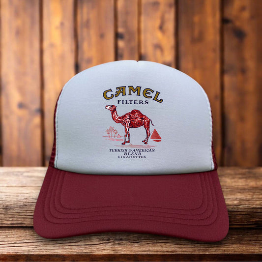 Camel Filters Turkish Cigarettes Trucker Hat vintage retro snapback by Retro Roots Headwear