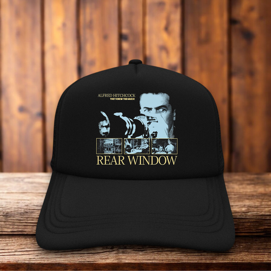 Alfred Hitchcock Rear Window Retro Horror Hat classic Hitchcock snapback by Retro Roots Headwear
