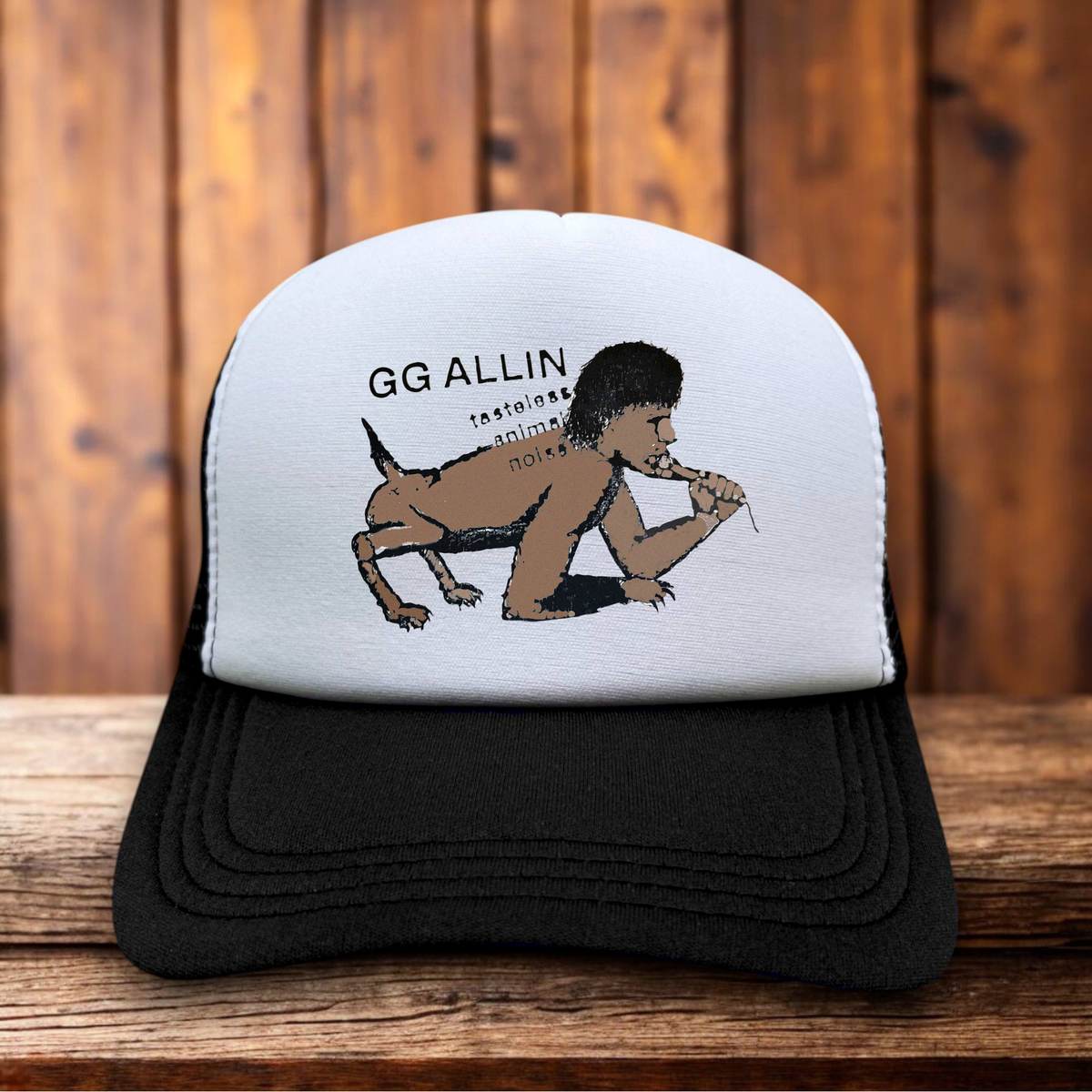 GG Allin Punk Rock Retro Trucker Hat punk rock artist snapback by Retro Roots Headwear