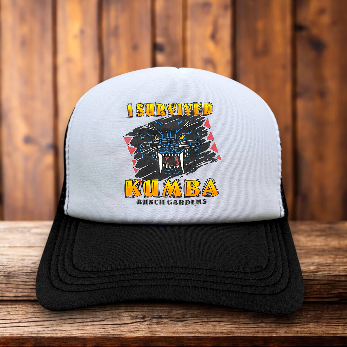 Busch Gardens Kumba Roller Coaster Hat theme park attraction snapback by Retro Roots Headwear