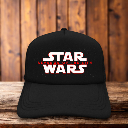 Star Wars Revenge Of The Sith Retro Trucker Hat classic sci-fi film snapback by Retro Roots Headwear