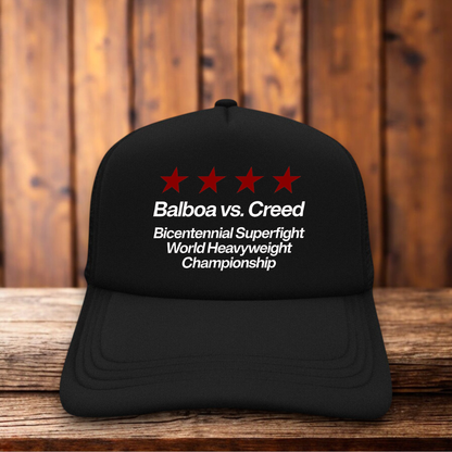 Balboa Vs. Creed Heavyweight Championship Hat sports film snapback by Retro Roots Headwear