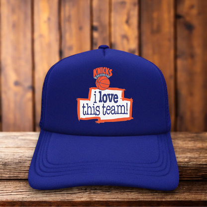 New York Knicks I Love This Team NBA Hat NBA basketball snapback by Retro Roots Headwear