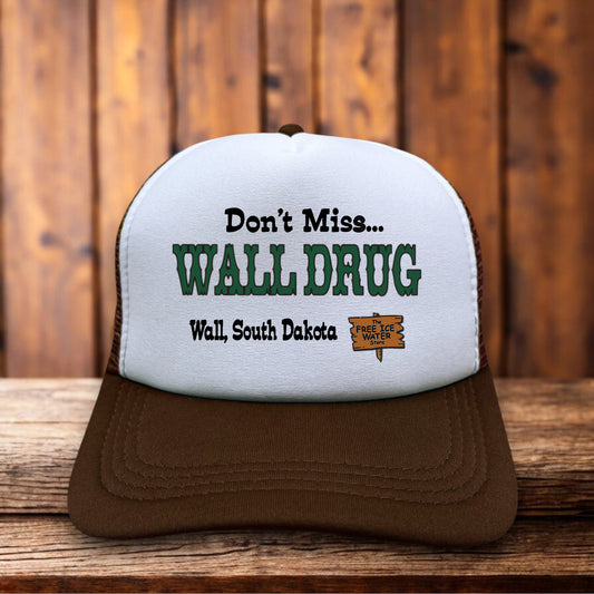Wall Drug Store South Dakota Retro Trucker Hat roadside Americana snapback by Retro Roots Headwear