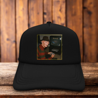Freddy Krueger Diablo Parody Mashup Retro Trucker Hat slasher gaming vintage snapback by Retro Roots Headwear
