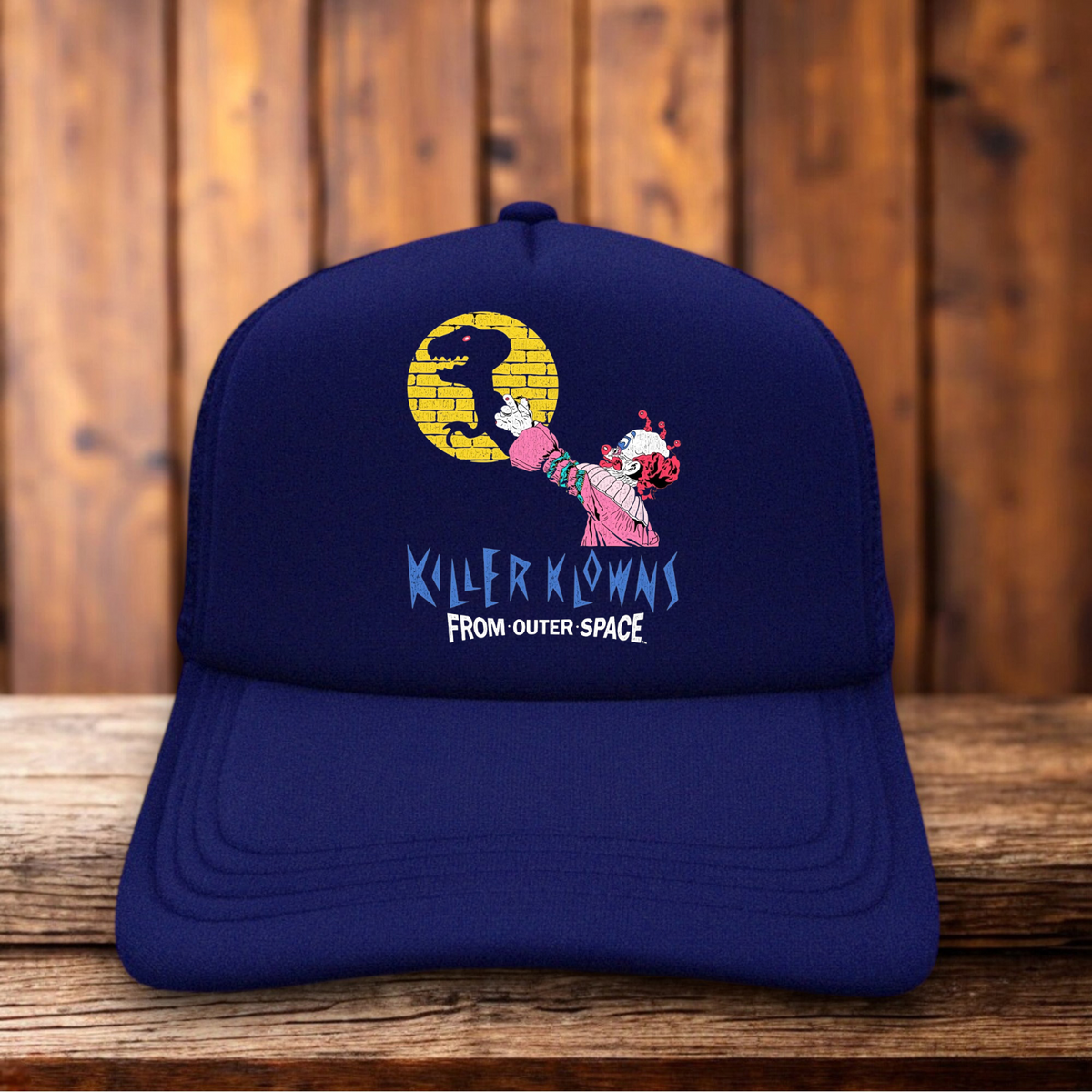 Killer Klowns From Outer Space Retro Horror Movie Trucker Hat vintage horror snapback by Retro Roots Headwear
