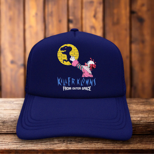 Killer Klowns From Outer Space Retro Horror Movie Trucker Hat vintage horror snapback by Retro Roots Headwear

