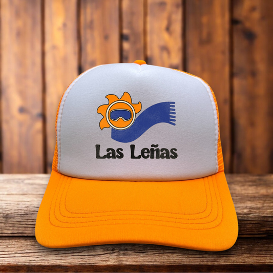 Las Lenas Argentina Ski Resort Andes Mountains Retro 80s Trucker Hat vintage ski snapback by Retro Roots Headwear
