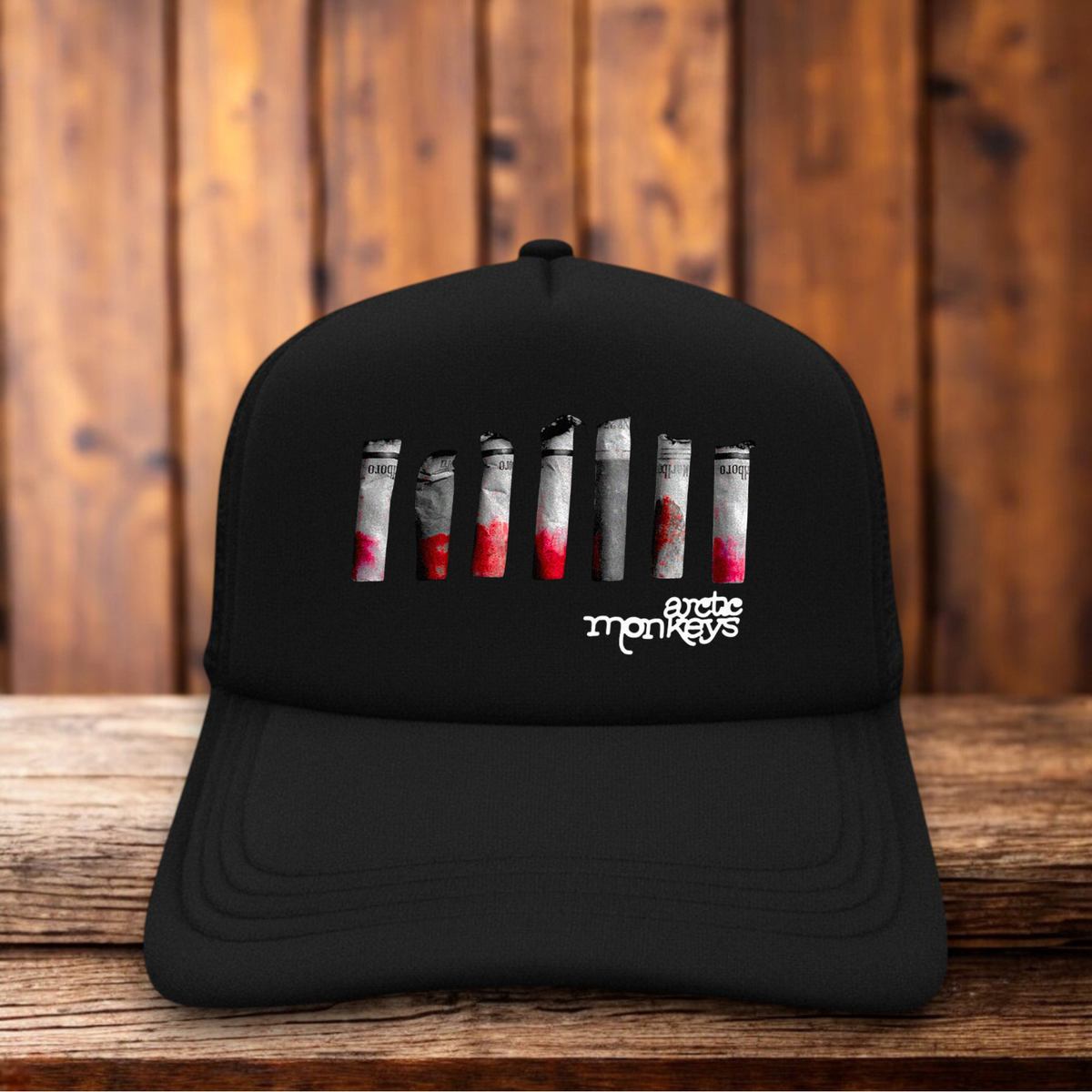 Arctic Monkeys Indie Rock Retro Snapback Trucker Hat indie rock band snapback by Retro Roots Headwear
