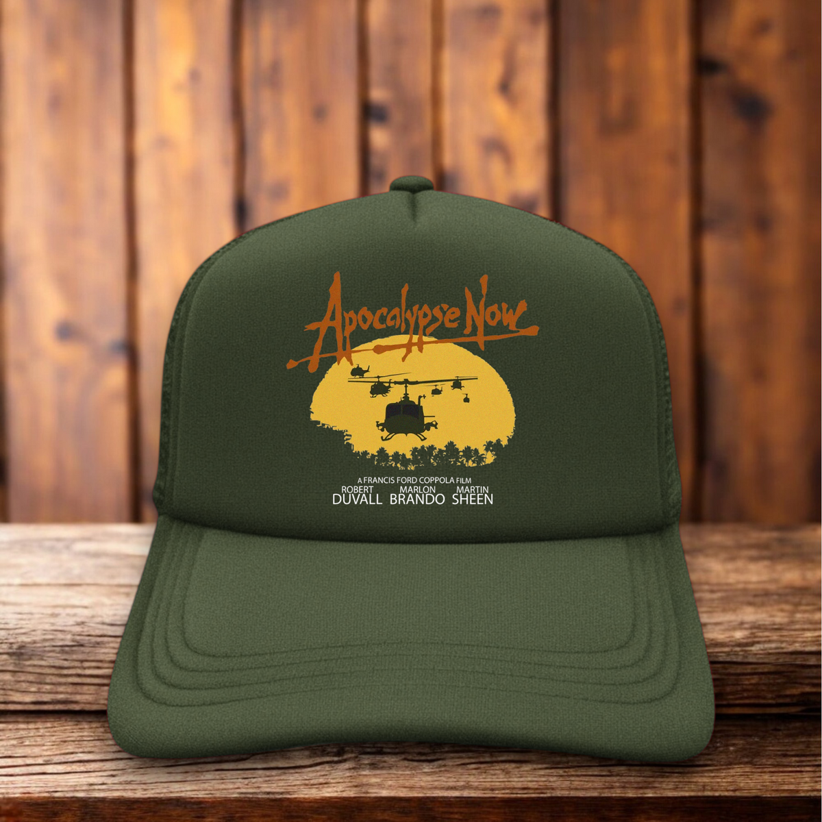 Apocalypse Now Marlon Brando 1979 War Movie Trucker Hat vintage cinema snapback by Retro Roots Headwear
