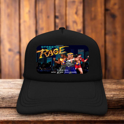Streets of Rage 1991 Sega Retro Trucker Hat vintage video game snapback by Retro Roots Headwear