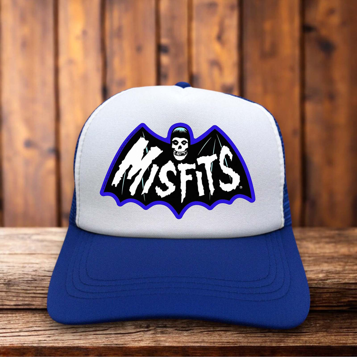 Misfits Horror Punk Rock Retro Trucker Hat crimson ghost snapback by Retro Roots Headwear
