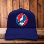 Grateful Dead Steal Your Face USA Retro Trucker Hat American flag Deadhead snapback by Retro Roots Headwear