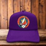 Grateful Dead Steal Your Face Retro Trucker Hat Deadhead lightning bolt snapback by Retro Roots Headwear