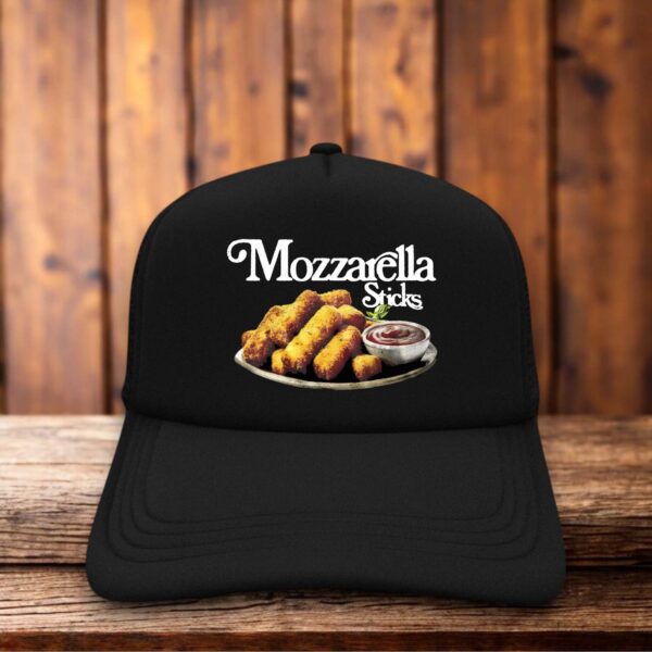 Mozzarella Sticks Retro Trucker Hat vintage diner menu style graphic patch snapback by Retro Roots Headwear