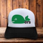Hartford Whalers Vintage Logo Trucker Hat retro hockey green blue snapback by Retro Roots Headwear
