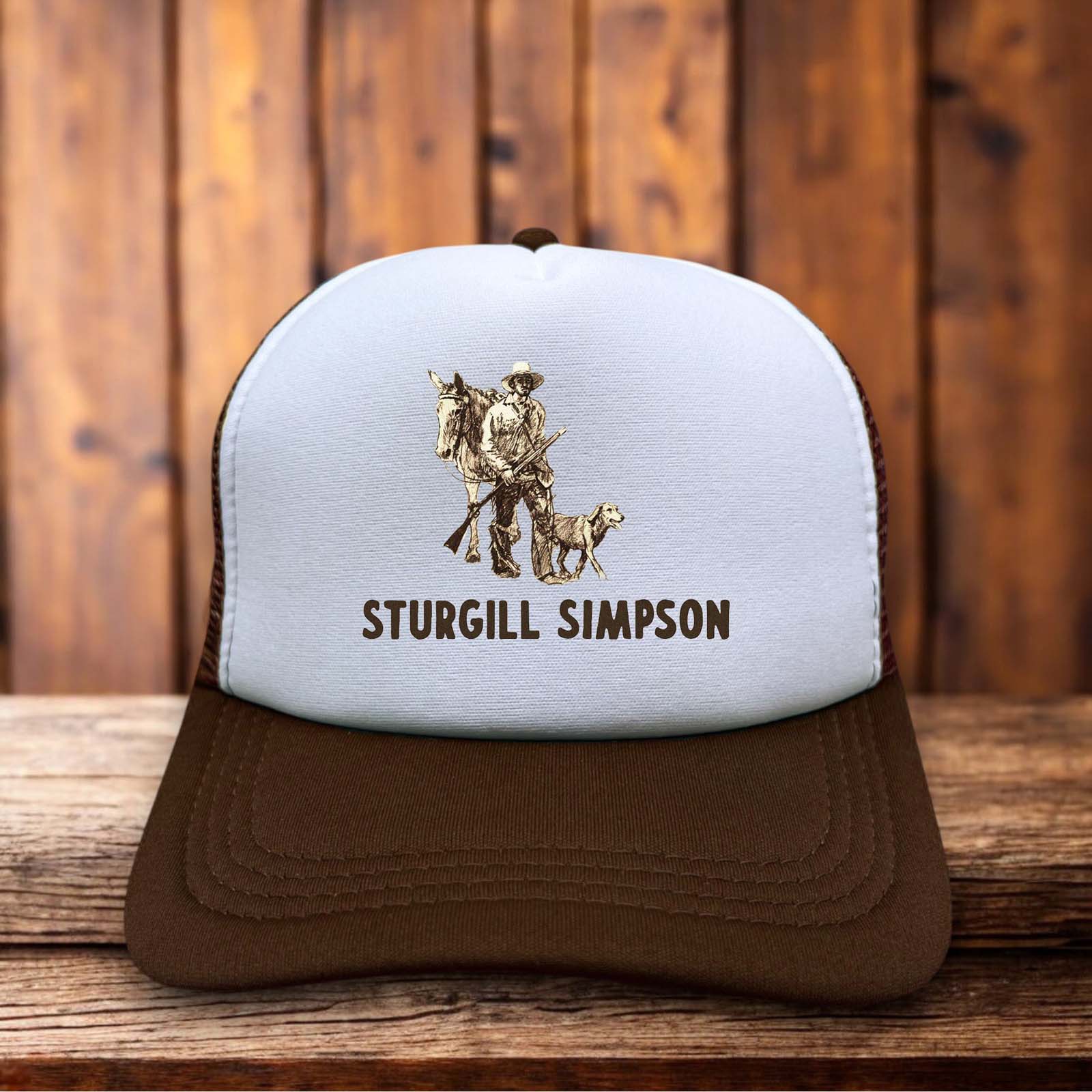 Sturgill Simpson trucker hat with retro country music inspired design and mesh back