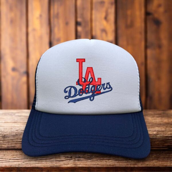 Los Angeles Dodgers Retro Trucker Hat MLB baseball vintage snapback by Retro Roots Headwear