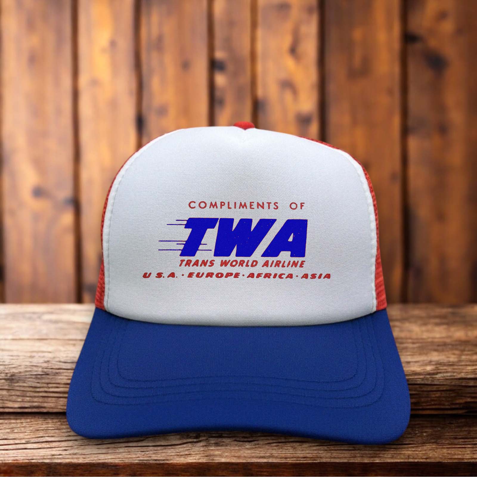 TWA Airlines Defunct Trucker Hat vintage aviation retro snapback by Retro Roots Headwear