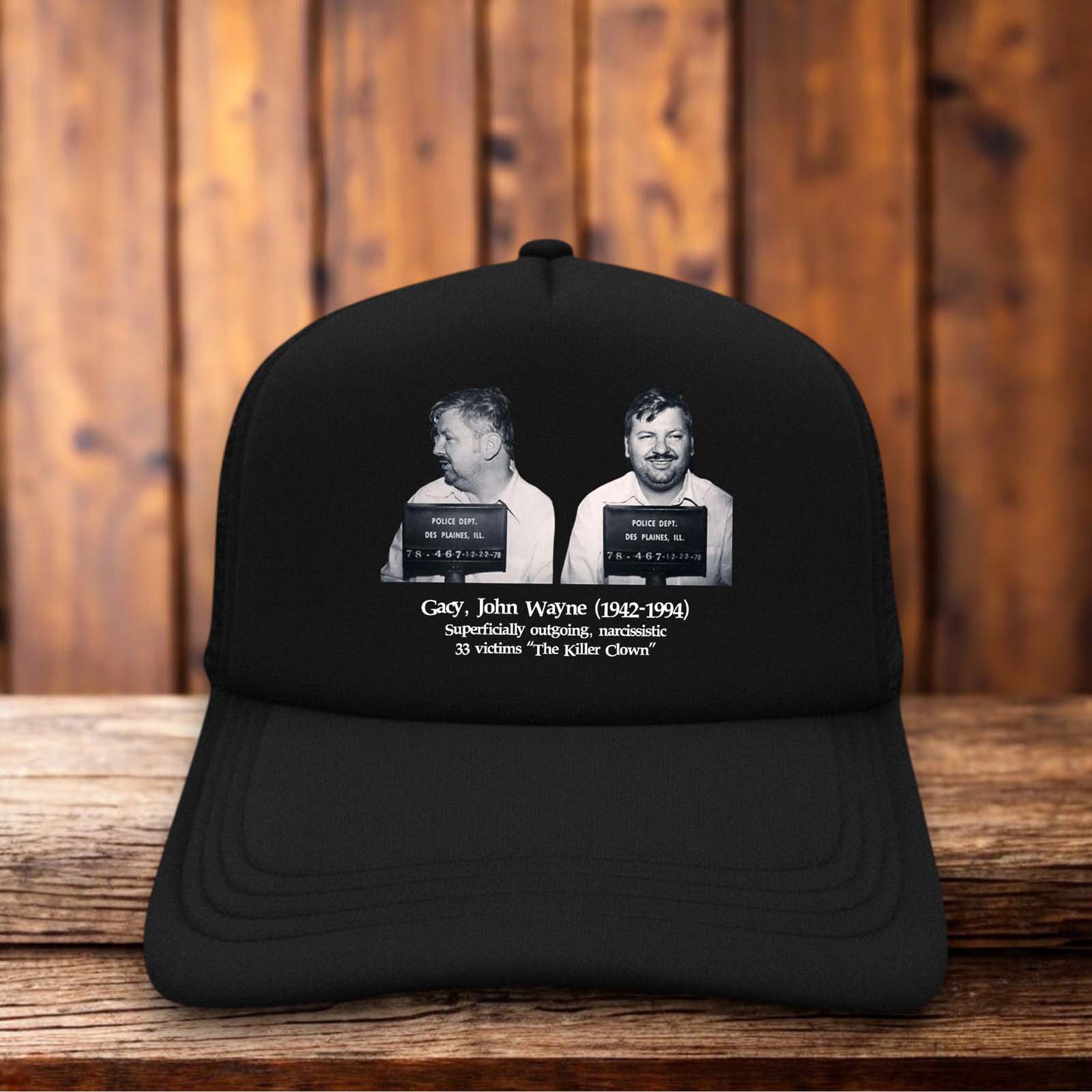 John Wayne Gacy Serial Killer True Crime Trucker Hat Pogo the Clown retro snapback by Retro Roots Headwear