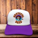 Grateful Dead Skull Roses Retro Trucker Hat Deadhead vintage snapback by Retro Roots Headwear