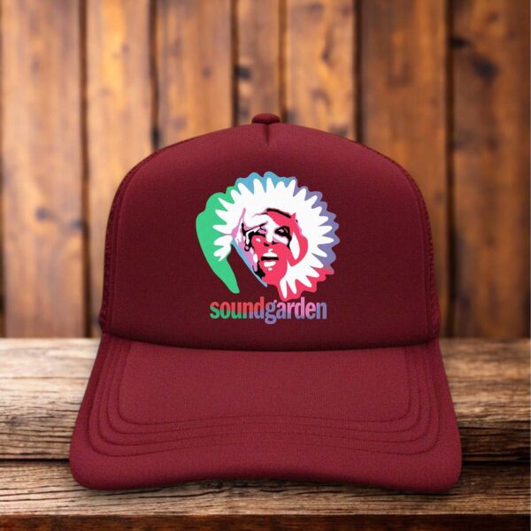 Soundgarden 1994 Tour Maroon Trucker Hat grunge rock retro snapback by Retro Roots Headwear