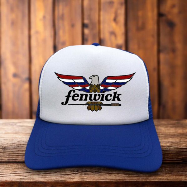 Fenwick Fishing Rods USA Trucker Hat retro snapback by Retro Roots Headwear