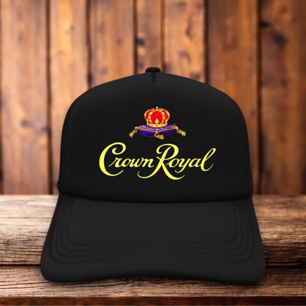 Crown Royal Canadian Whisky Trucker Hat retro snapback by Retro Roots Headwear