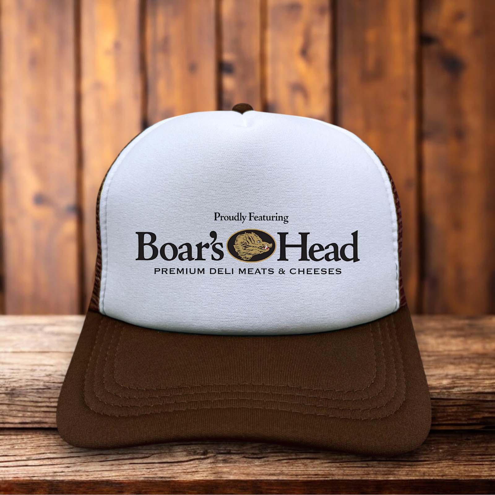 Boar's Head Deli Meat Trucker Hat retro snapback by Retro Roots Headwear