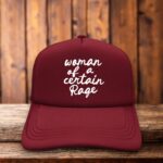 Women Of A Certain Rage Trucker Hat feminist political retro snapback by Retro Roots Headwear