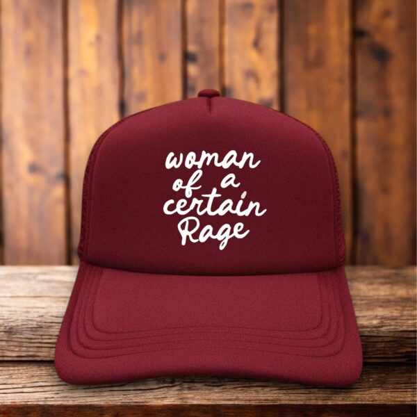 Women Of A Certain Rage Trucker Hat feminist political retro snapback by Retro Roots Headwear