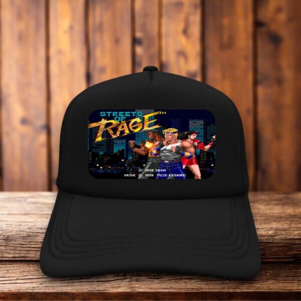 Streets of Rage 1991 Sega Retro Trucker Hat vintage video game snapback by Retro Roots Headwear