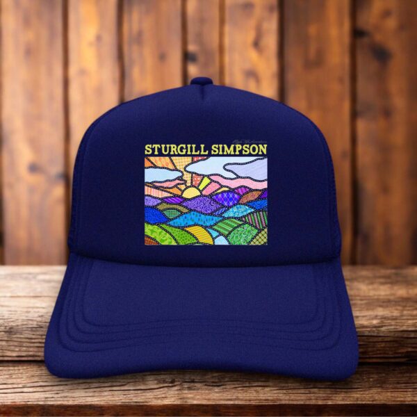 Sturgill Simpson High Top Mountain Trucker Hat outlaw country retro snapback by Retro Roots Headwear