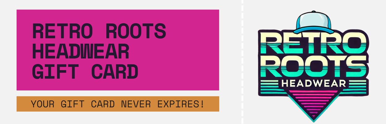 Retro Roots Headwear Gift Card Maroon and Teal